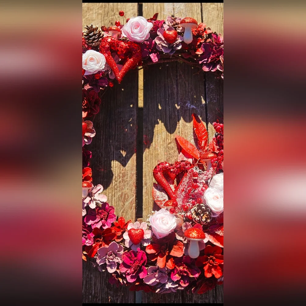 Valentine's Day Wreath Handmade 18
